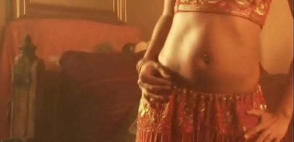  Erotic Belly Dancing With Brunette Beauty and arousement